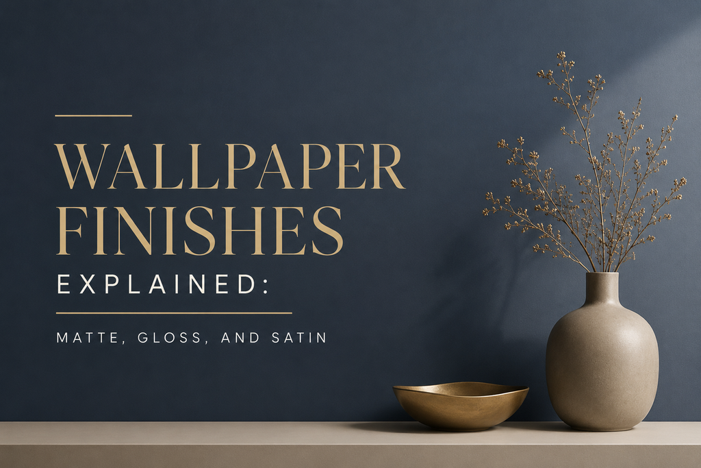 Wallpaper Finishes Explained: Matte, Gloss, and Satin