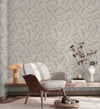 Dark Geometric Wallpaper, Textured Wallpaper,Natural Wallpaper, Modern & Minimalist Wall Covering,Modern Look Neutral Colors Glittering Wallcovering