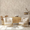 Rich Brown Wallpaper,Natural Wallpaper, Modern & Minimalist Wall Covering,Modern Look Neutral Colors Glittering Wallcovering
