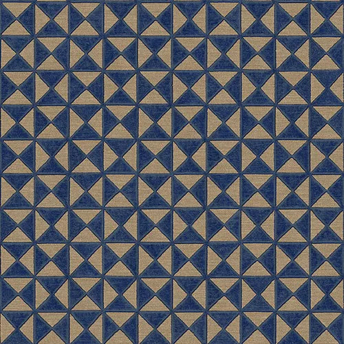 Blue and Cream Patterned Wallpaper,Natural Wallpaper, Modern & Minimalist Wall Covering,Modern Look Neutral Colors Glittering Wallcovering