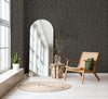 Black and Cream Wallpaper,Natural Wallpaper, Modern & Minimalist Wall Covering,Modern Look Neutral Colors Glittering Wallcovering