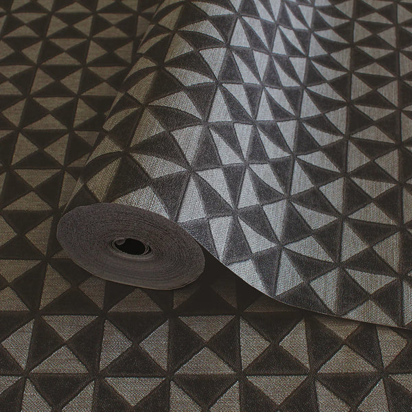 Black and Cream Wallpaper,Natural Wallpaper, Modern & Minimalist Wall Covering,Modern Look Neutral Colors Glittering Wallcovering