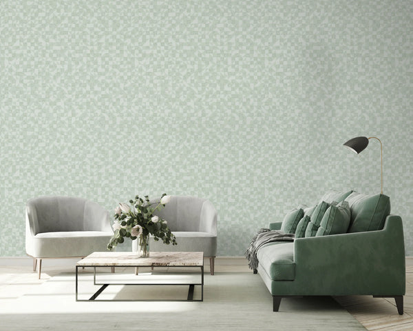 Light Green Patterned Wallpaper, Natural Wallpaper, Modern & Minimalist Wall Covering,Modern Look Neutral Colors Glittering Wallcovering