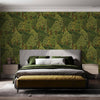 Floral Tree Wallpaper, Natural Wallpaper, Modern & Minimalist Wall Covering,Modern Look Neutral Colors Glittering Wallcovering