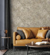 Taupe Stone Modern Textured Wallpaper, Natural Wallpaper, Modern & Minimalist Wall Covering,Modern Look Neutral Colors Glittering Wallcovering