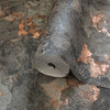 Charcoal Gray and Bronze Stone Effect Wallpaper, Natural Wallpaper, Modern & Minimalist Wall Covering,Modern Look Neutral Colors Glittering Wallcovering