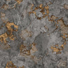 Charcoal Gray and Bronze Stone Effect Wallpaper, Natural Wallpaper, Modern & Minimalist Wall Covering,Modern Look Neutral Colors Glittering Wallcovering
