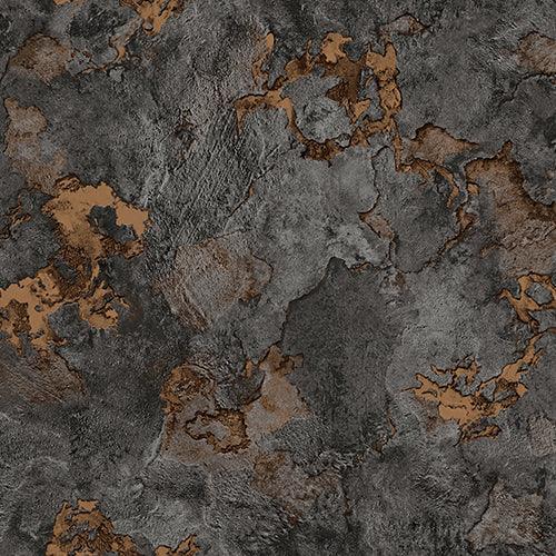Anthracite and Copper Textured Wallpaper, Natural Wallpaper, Modern & Minimalist Wall Covering,Modern Look Neutral Colors Glittering Wallcovering