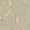 Elegant Green & Cream Wallpaper, Natural Wallpaper, Modern & Minimalist Wall Covering,Modern Look Neutral Colors Glittering Wallcovering