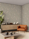 Textured Cream Wallpaper, Natural Wallpaper, Modern & Minimalist Wall Covering,Modern Look Neutral Colors Glittering Wallcovering
