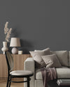 Charcoal Gray Wallpaper, Matte Gray Wallpaper, Modern & Minimalist Wall Covering,Modern Look Neutral Colors Glittering Wallcovering