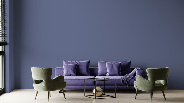 Pigeon Blue Textured Wallpaper, Textured Wallpaper,Natural Wallpaper, Modern & Minimalist Wall Covering,Modern Look Neutral Colors Glittering Wallcovering