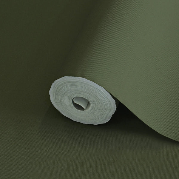Dark Green Wallpaper, Textured Wallpaper,Natural Wallpaper, Modern & Minimalist Wall Covering,Modern Look Neutral Colors Glittering Wallcovering