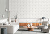 Patterned Cream Embossed Wallpaper, Textured Wallpaper,Natural Wallpaper, Modern & Minimalist Wall Covering,Modern Look Neutral Colors Glittering Wallcovering