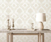 Cream Wallpaper With Dark Patterns Wallpaper, Textured Wallpaper,Natural Wallpaper, Modern & Minimalist Wall Covering,Modern Look Neutral Colors Glittering Wallcovering