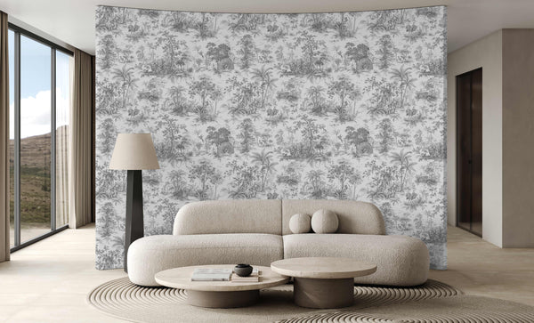 Patterned Dark Cream Wallpaper, Textured Wallpaper,Natural Wallpaper, Modern & Minimalist Wall Covering,Modern Look Neutral Colors Glittering Wallcovering