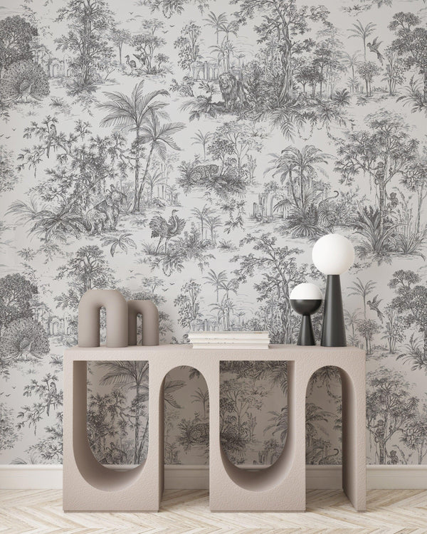Patterned Dark Cream Wallpaper, Textured Wallpaper,Natural Wallpaper, Modern & Minimalist Wall Covering,Modern Look Neutral Colors Glittering Wallcovering