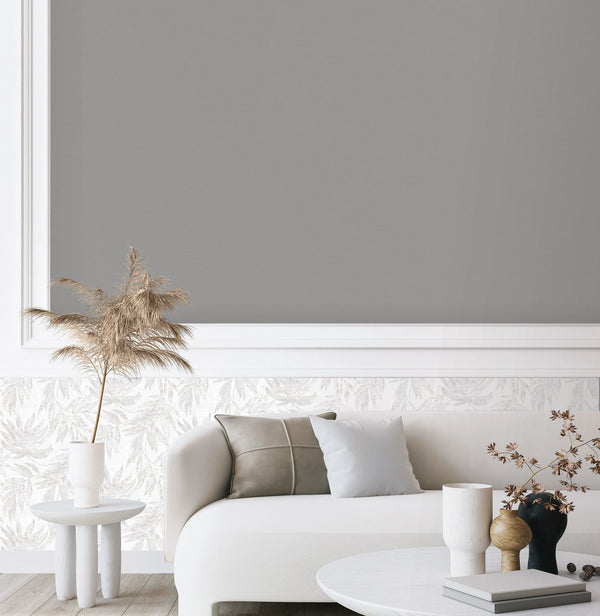 Cream Embossed Wallpaper With Floral Patterns Wallpaper, Textured Wallpaper,Natural Wallpaper, Modern & Minimalist Wall Covering,Modern Look Neutral Colors Glittering Wallcovering