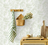 Green Embossed Wallpaper with Floral Patterns Wallpaper, Textured Wallpaper,Natural Wallpaper, Modern & Minimalist Wall Covering,Modern Look Neutral Colors Glittering Wallcovering