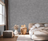 Gray Muse Brush Stroke Textured Wallpaper, Modern Minimalist Wall Covering, Neutral Shimmer Wall Decor