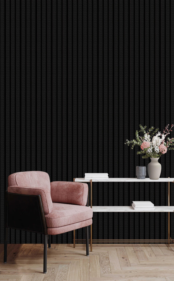 Zigzag Black Wall Panel, PS Wall Home Decoration Panel-Premium Quality (Copy)
