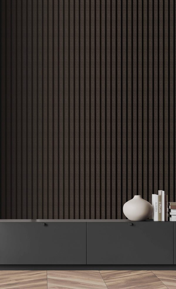 Dark Gray Panel Pattern Wall Panel, PS Wall Home Decoration Panel-Premium Quality