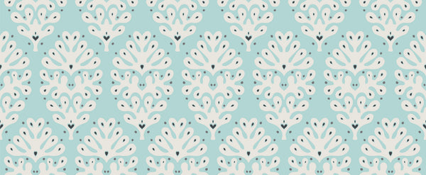 Blue Talavera Wallpaper, Seamless Pattern Mural, Oversized Custom Size Wall Art, Non-Woven, Non-Adhesive, Modern Wall Paper, Removable