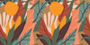 Colorful Leaves Wallpaper, Seamless Pattern Mural, Oversized Custom Size Wall Art, Non-Woven, Non-Adhesive, Modern Wall Paper, Removable