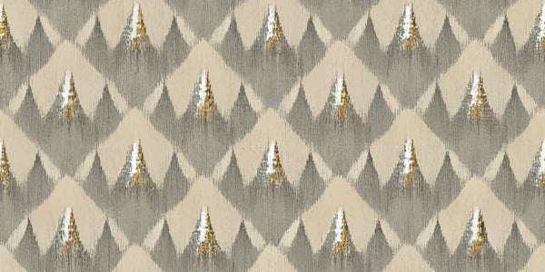 Ethnic Handmade Ikat Wallpaper, Seamless Pattern Mural, Oversized Custom Size Wall Art, Non-Woven, Non-Adhesive, Modern Wall Paper, Removable