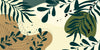 Abstract Wall Decor Wallpaper, Leaf Mural, Oversized Custom Size Wall Art, Non-Woven, Non-Adhesive, Modern Wall Paper, Removable