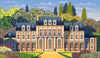 Medieval Old Mansion Wallpaper, Garden Mural, Oversized Custom Size Wall Art, Non-Woven, Non-Adhesive, Modern Wall Paper, Removable