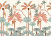 Monkey and Trees Wallpaper, Jungle Mural, Oversized Custom Size Wall Art, Non-Woven, Non-Adhesive, Modern Wall Paper, Removable