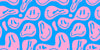 Funny Melting Wallpaper, Happy Face Mural, Oversized Custom Size Wall Art, Non-Woven, Non-Adhesive, Modern Wall Paper, Removable