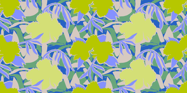 Abstract Dynamic Flowers Wallpaper, Seamless Pattern Mural, Oversized Custom Size Wall Art, Non-Woven, Non-Adhesive, Modern Wall Paper, Removable