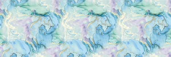 Blue Marble, Purple Ink Wallpaper, Gold Abstract Mural, Oversized Custom Size Wall Art, Non-Woven, Non-Adhesive, Modern Wall Paper, Removable