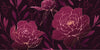 Burgundy Peonies Wallpaper, Luxury Mural, Oversized Custom Size Wall Art, Non-Woven, Non-Adhesive, Modern Wall Paper, Removable