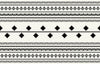 Ethnic Tribal Black and White Wallpaper, Seamless Pattern Mural, Oversized Custom Size Wall Art, Non-Woven, Non-Adhesive, Modern Wall Paper, Removable