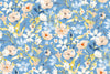Watercolor Wildflowers Wallpaper, Seamless Pattern Mural, Oversized Custom Size Wall Art, Non-Woven, Non-Adhesive, Modern Wall Paper, Removable