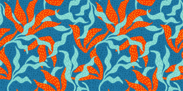 Abstract Artistic Leaves Wallpaper, Seamless Pattern Mural, Oversized Custom Size Wall Art, Non-Woven, Non-Adhesive, Modern Wall Paper, Removable