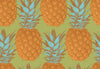 Pineapples Wallpaper, Seamless Pattern Mural, Oversized Custom Size Wall Art, Non-Woven, Non-Adhesive, Modern Wall Paper, Removable