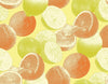 Oranges and Limes Wallpaper, Seamless Pattern Mural, Oversized Custom Size Wall Art, Non-Woven, Non-Adhesive, Modern Wall Paper, Removable