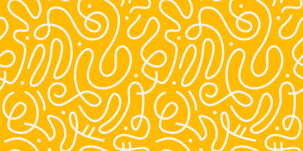 Fun Line Doodle Wallpaper, Seamless Pattern Mural, Oversized Custom Size Wall Art, Non-Woven, Non-Adhesive, Modern Wall Paper, Removable