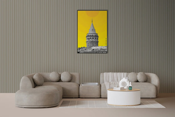 Modern Warm Taupe Slatted Wall Panel , PS Wall Home Decoration Panel-Premium Quality