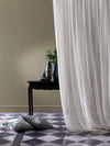 Benin Tulle-White & Silver Drapery: The Ultimate Winter Wonderland Look