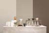 Earthy Cream Wallpaper, Matte Gray Wallpaper, Modern & Minimalist Wall Covering,Modern Look Neutral Colors Glittering Wallcovering