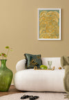 Yellow Embossed Wallpaper, Textured Wallpaper,Natural Wallpaper, Modern & Minimalist Wall Covering,Modern Look Neutral Colors Glittering Wallcovering