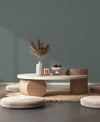Dark Sage Green Textured Wallpaper, Textured Wallpaper,Natural Wallpaper, Modern & Minimalist Wall Covering,Modern Look Neutral Colors Glittering Wallcovering