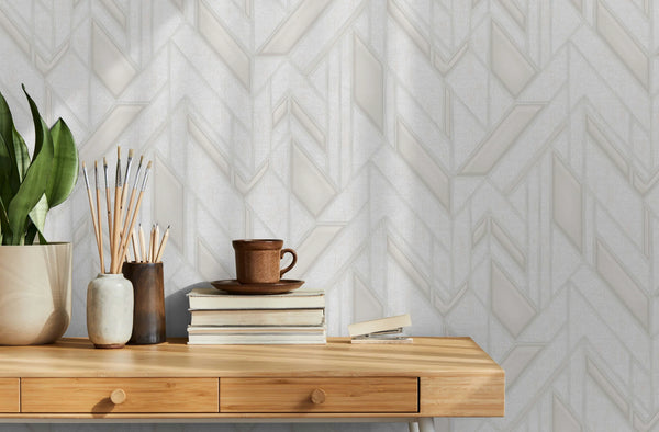Elegant Embossed Texture Wallpaper, Natural Wallpaper, Modern & Minimalist Wall Covering,Modern Look Neutral Colors Glittering Wallcovering