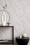 Elegant Embossed Texture Wallpaper, Natural Wallpaper, Modern & Minimalist Wall Covering,Modern Look Neutral Colors Glittering Wallcovering