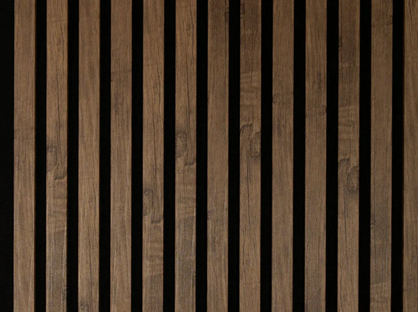Antique Walnut Soundproof Wall Panels | Premium Acoustic Wood Slat Design